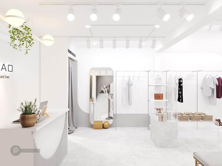 Phòng thử đồ nên được bố trí hợp lí