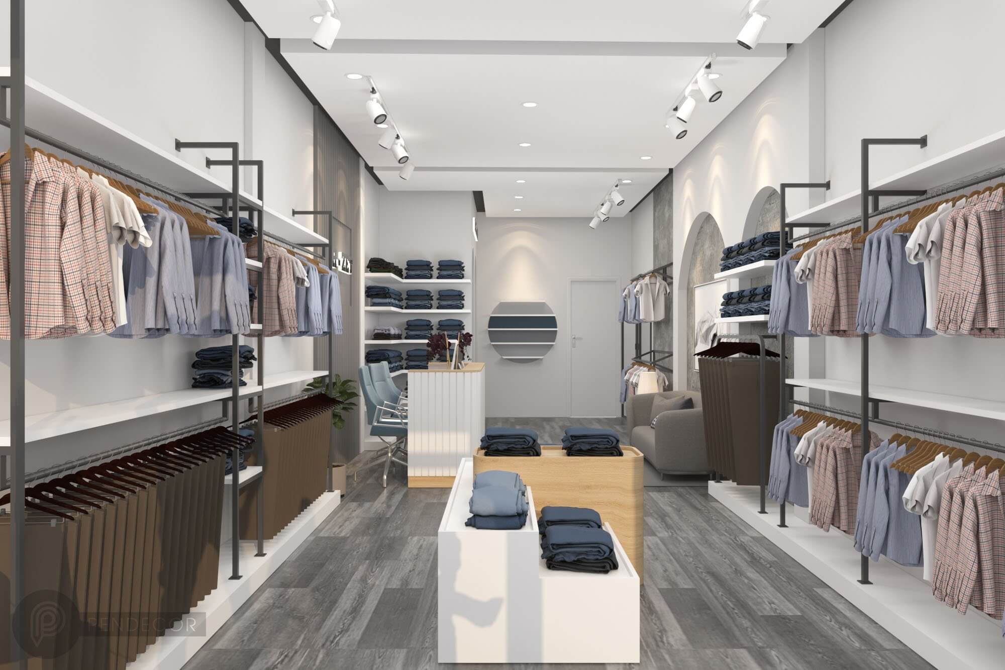 Thiết Kế Shop Thời Trang Nam H Zet