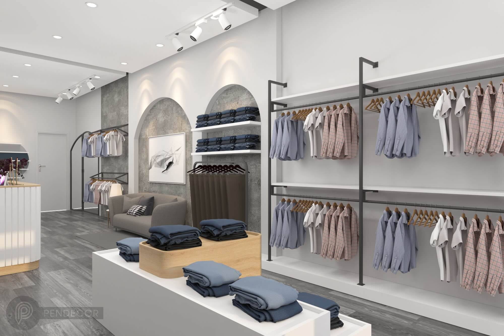 Thiết Kế Shop Thời Trang Nam H Zet