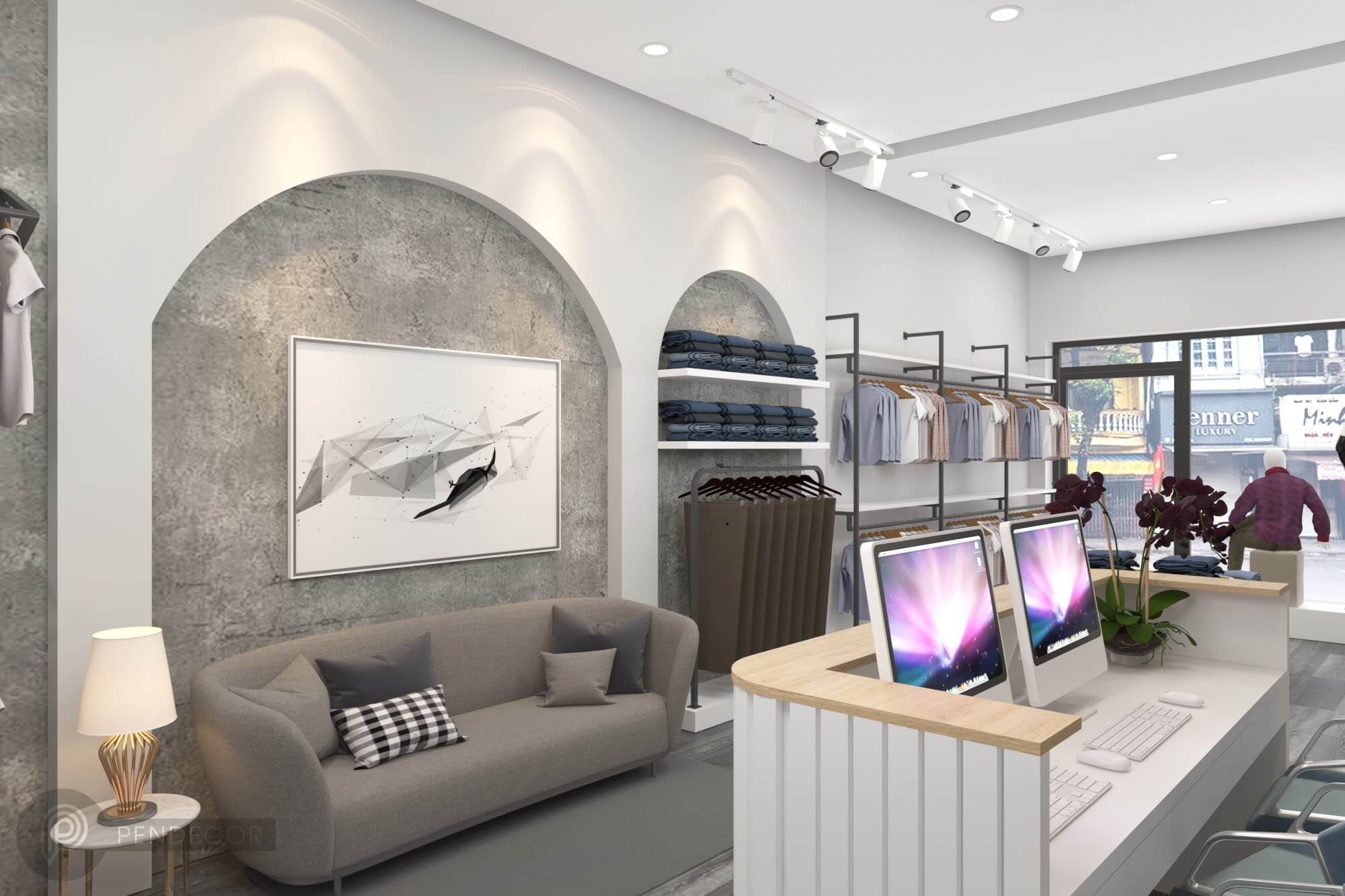 Thiết Kế Shop Thời Trang Nam H Zet