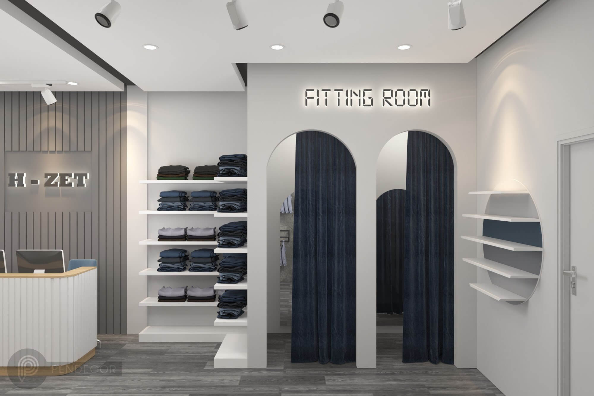 Thiết Kế Shop Thời Trang Nam H Zet