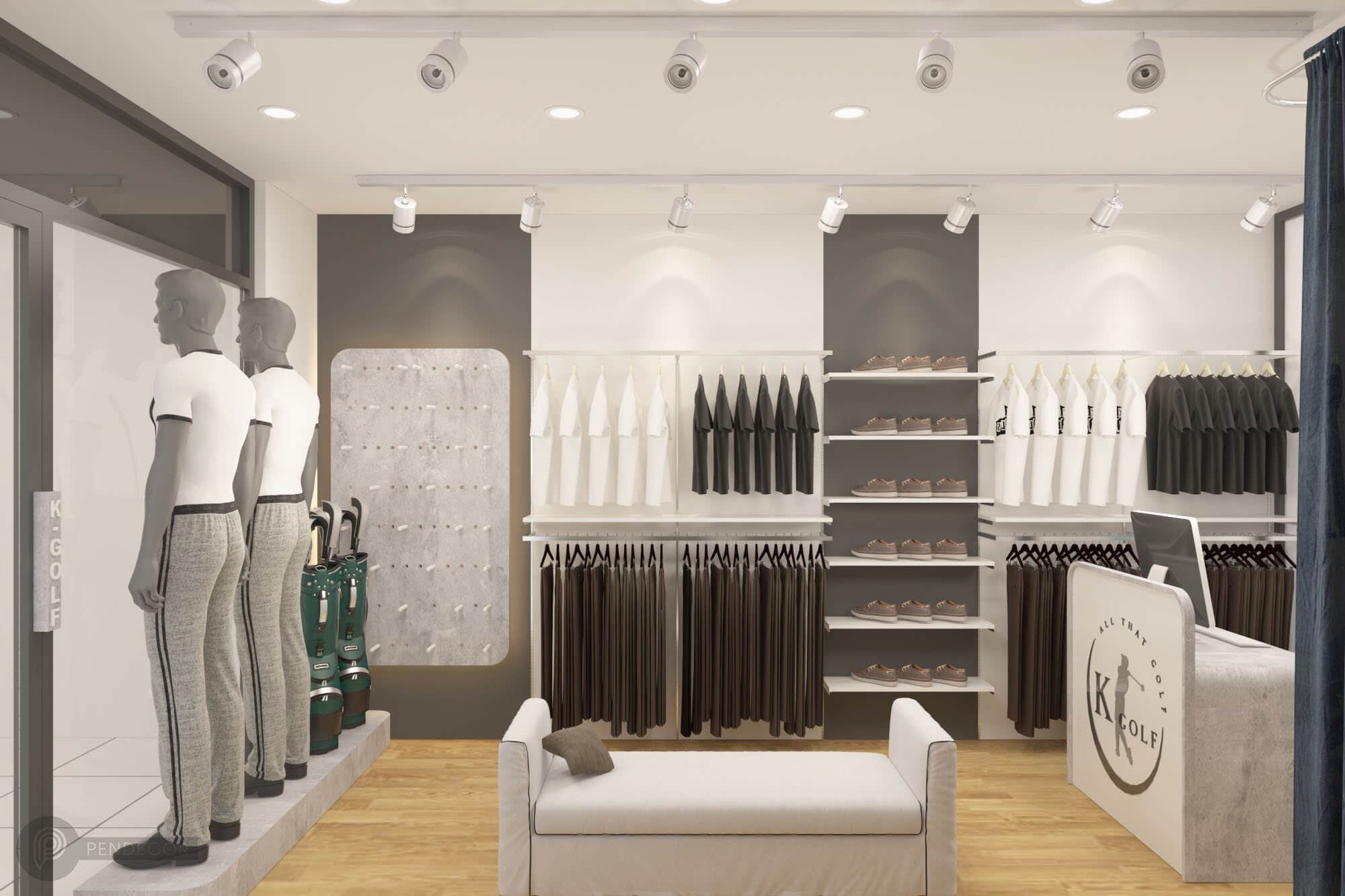 Thiết Kế Shop Thời Trang Nam K Golf