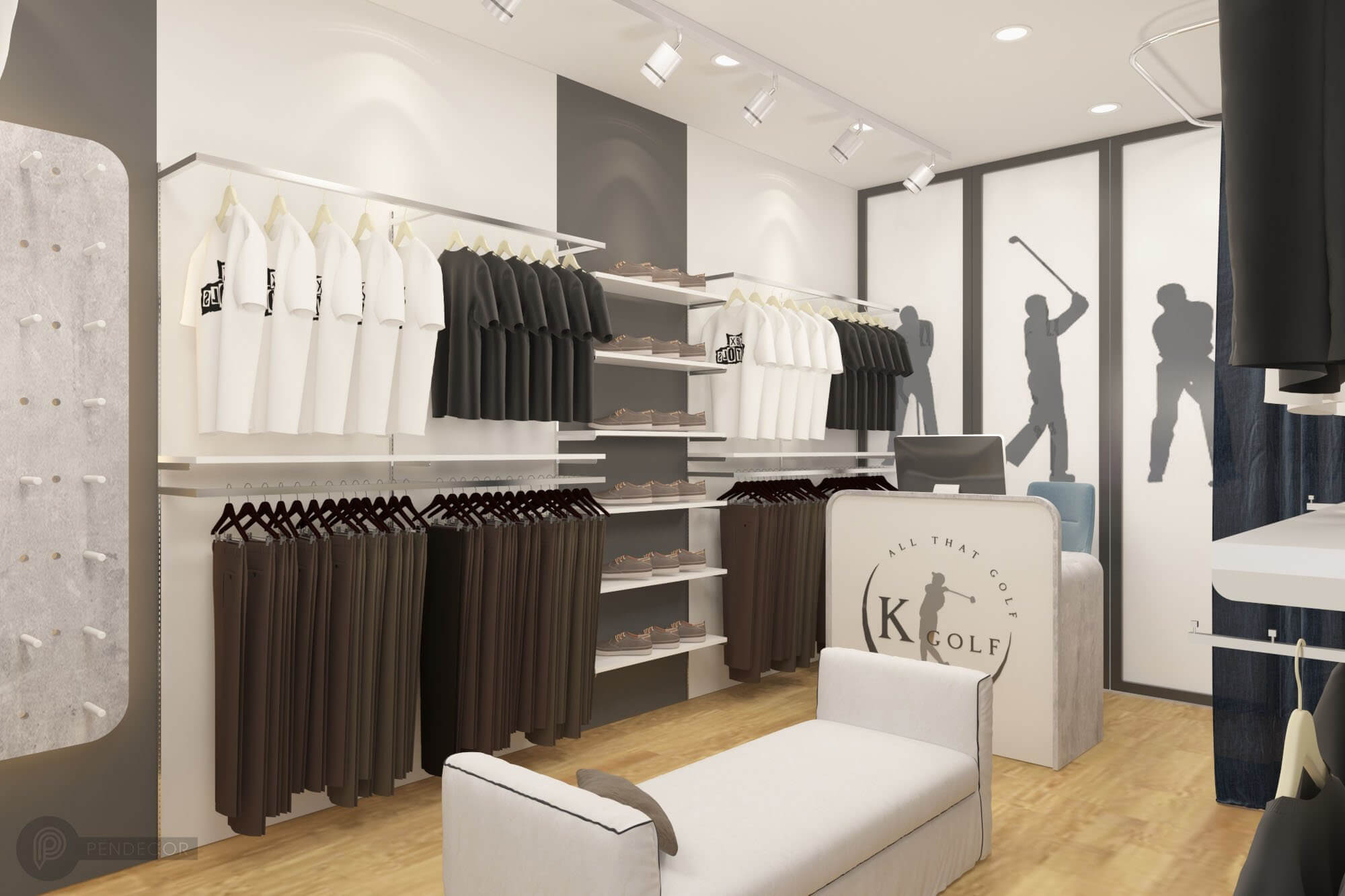 Thiết Kế Shop Thời Trang Nam K Golf