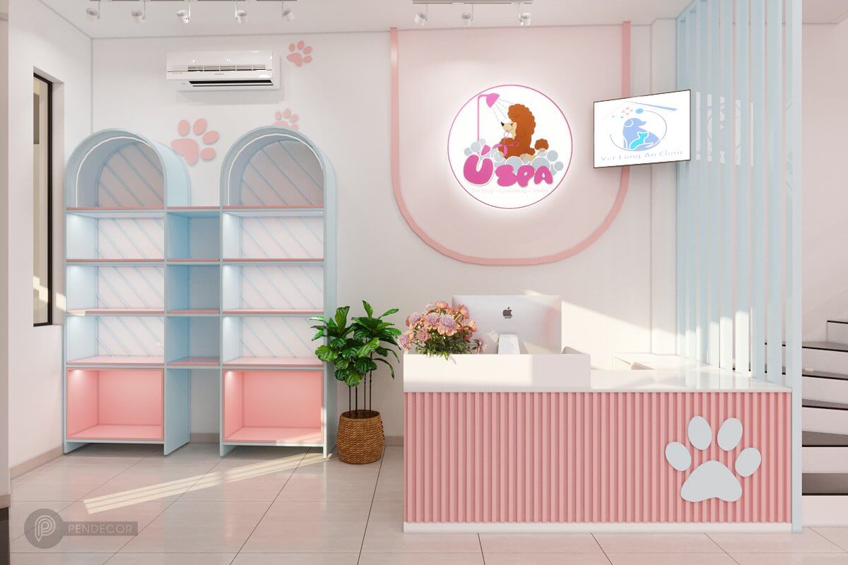 Thiết Kế Pet Shop Vet Long An