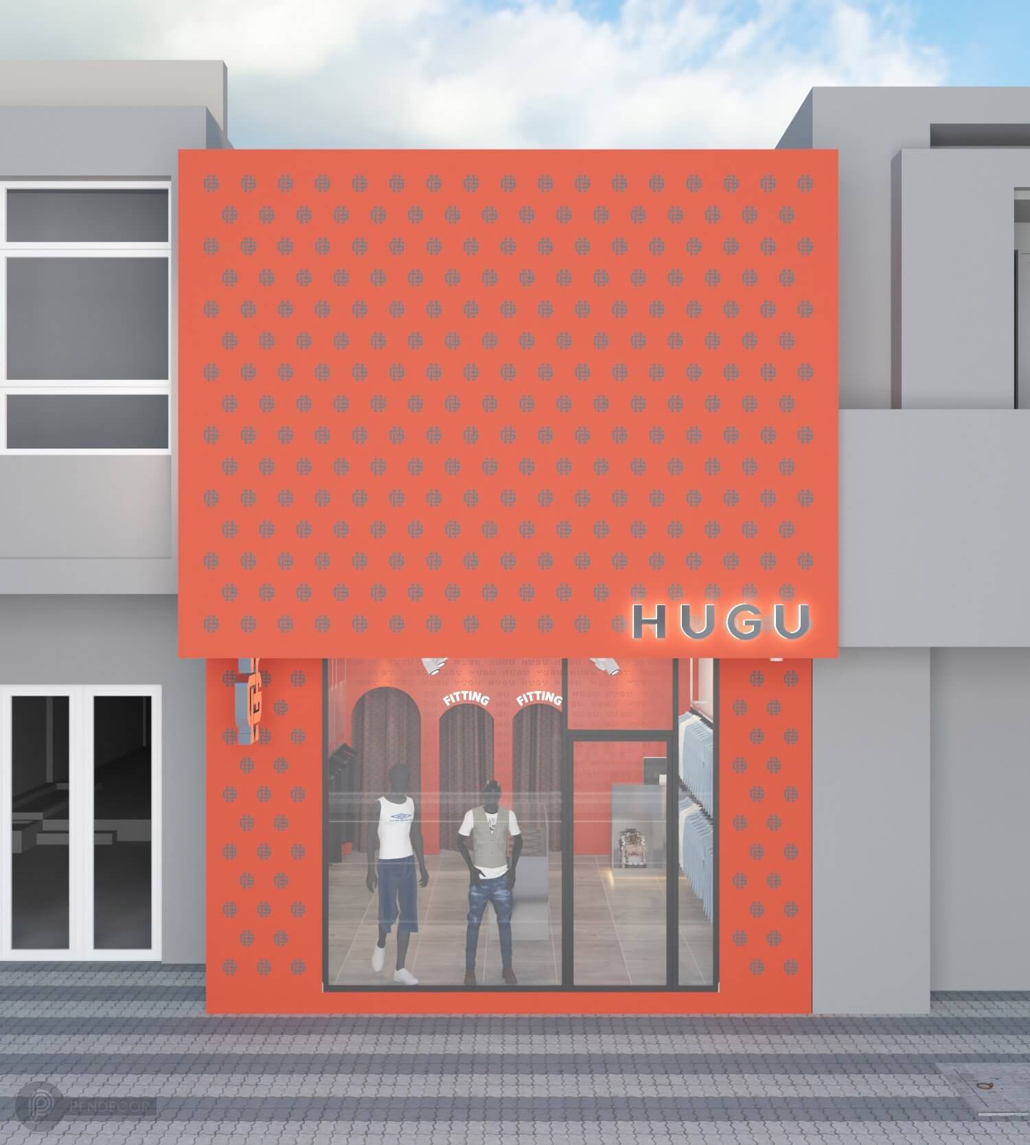 Thiết Kế Shop Thời Trang Nam HUGU