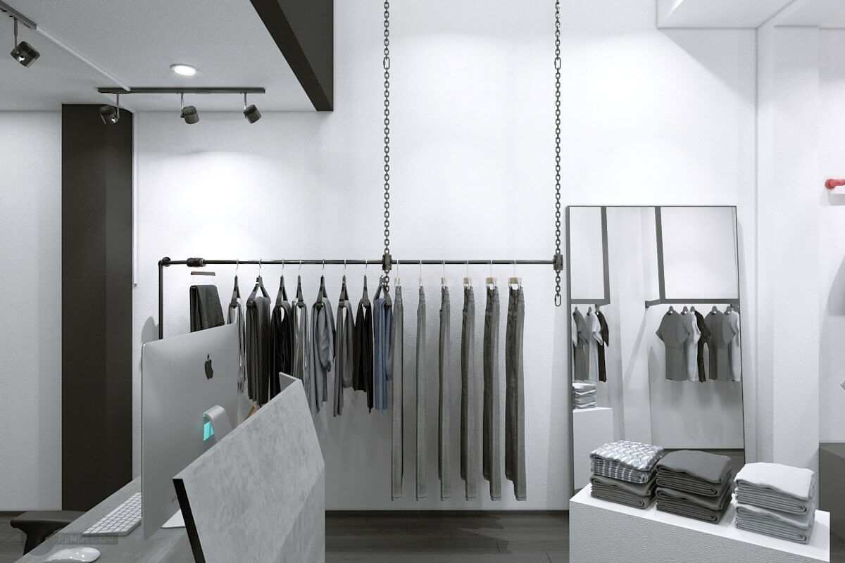 Thiết Kế & Thi Công Shop Thời Trang Nam 98P