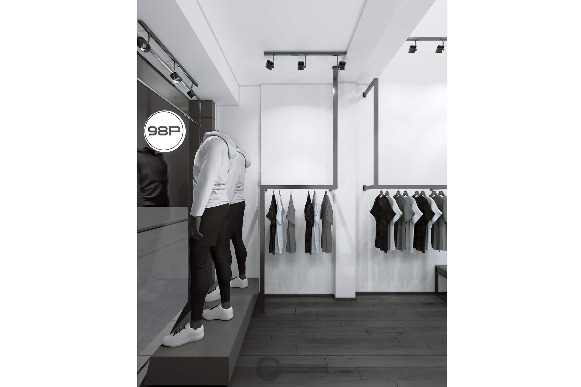 Thiết Kế & Thi Công Shop Thời Trang Nam 98P