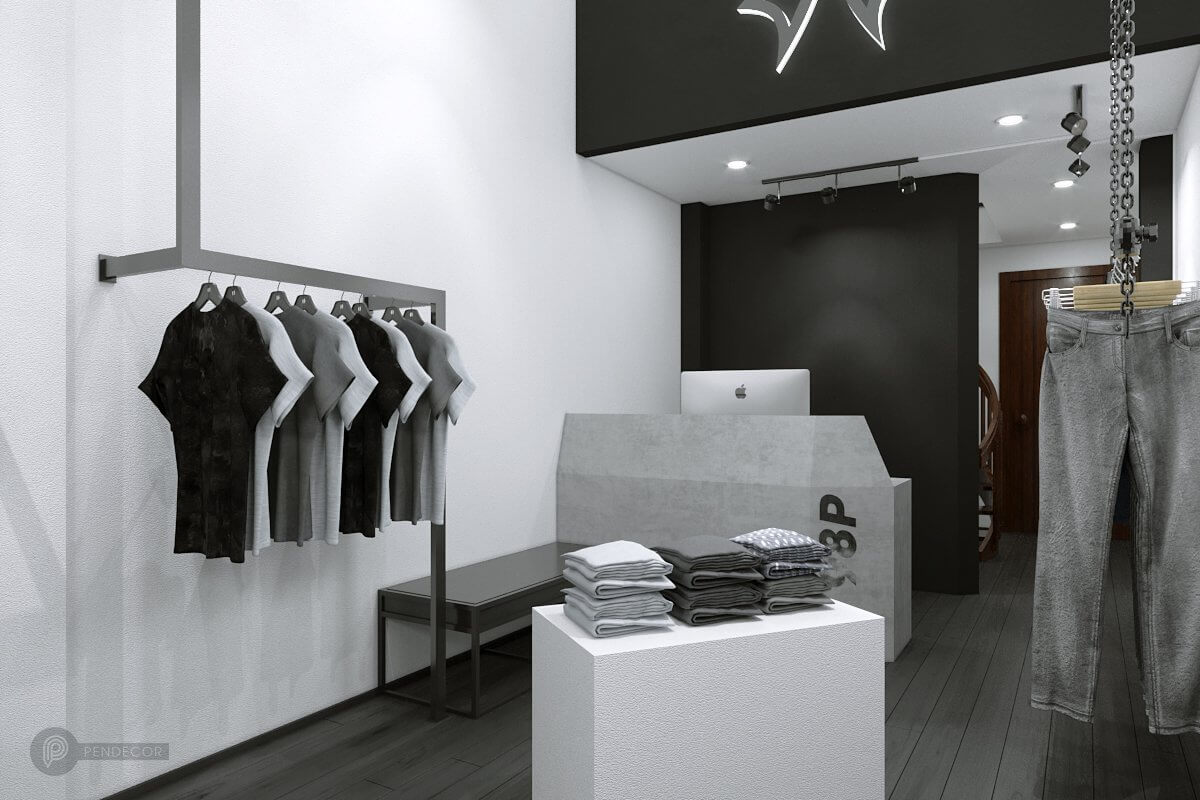 Thiết Kế & Thi Công Shop Thời Trang Nam 98P