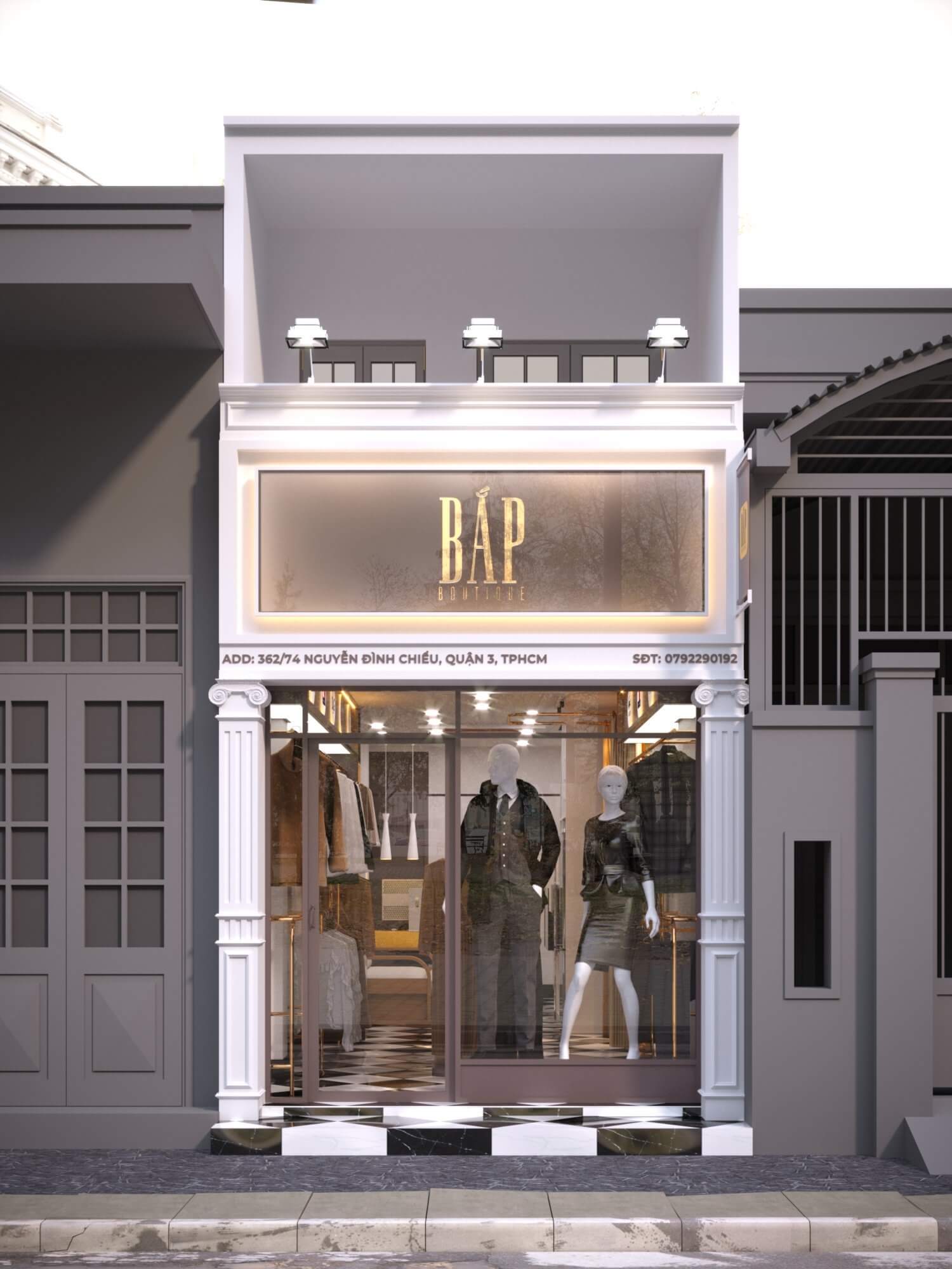 Thiết Kế Shop Thời Trang Bắp Boutique