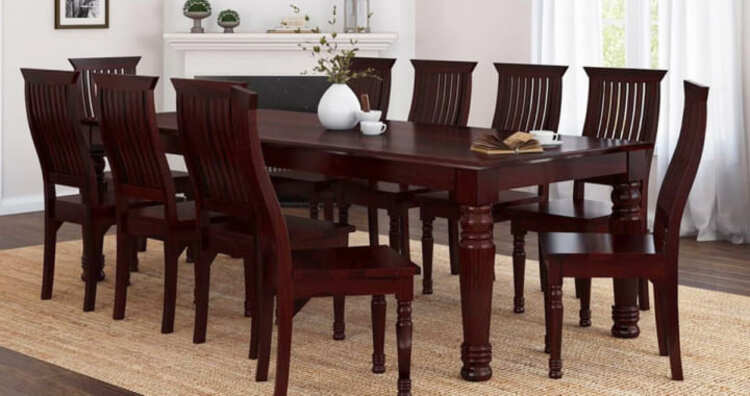 Bàn ăn gỗ công nghiệp đa dạng kiểu dáng, màu sắc