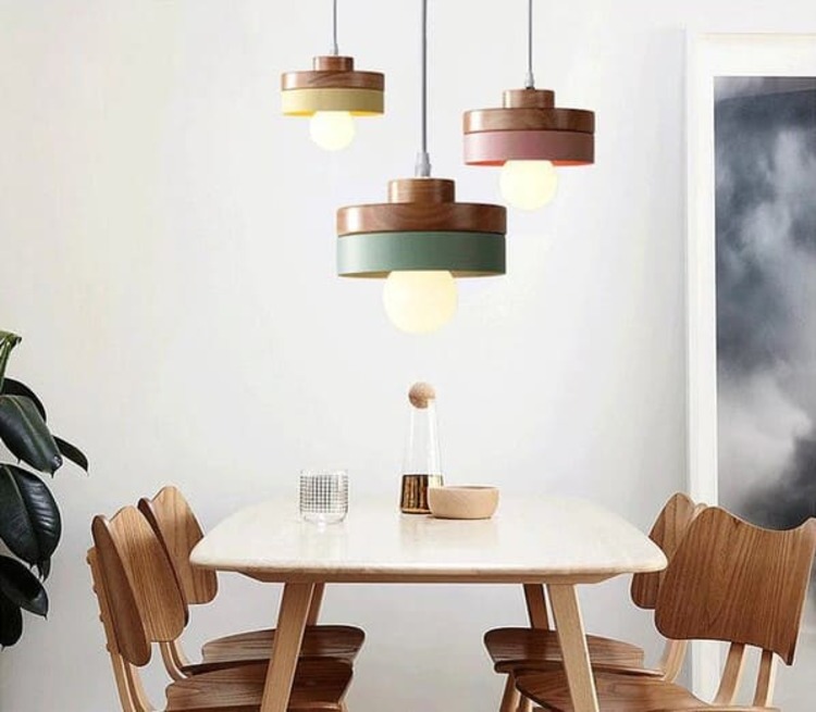 Đèn thả trần gỗ