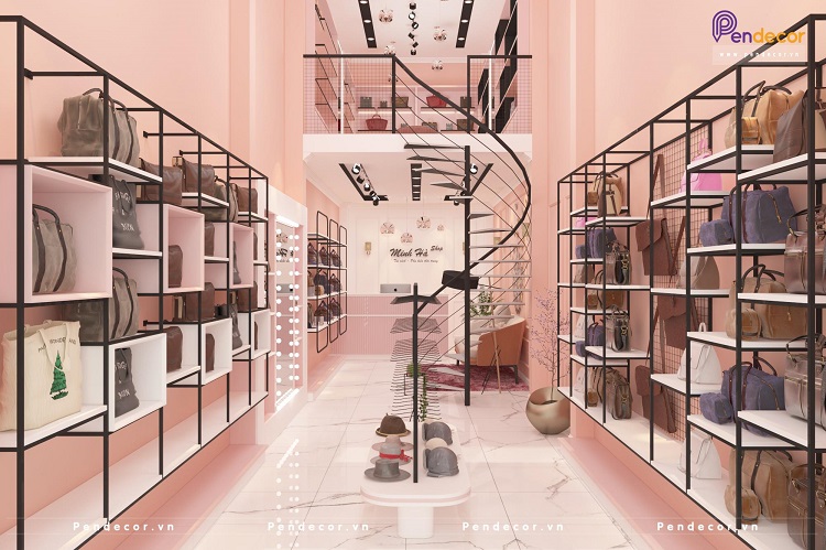 Mẫu kệ tôn sắt đựng túi xách