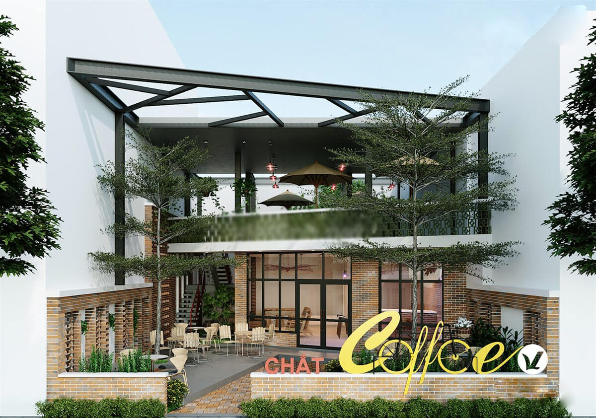 Bảng hiệu cafe sân vườn