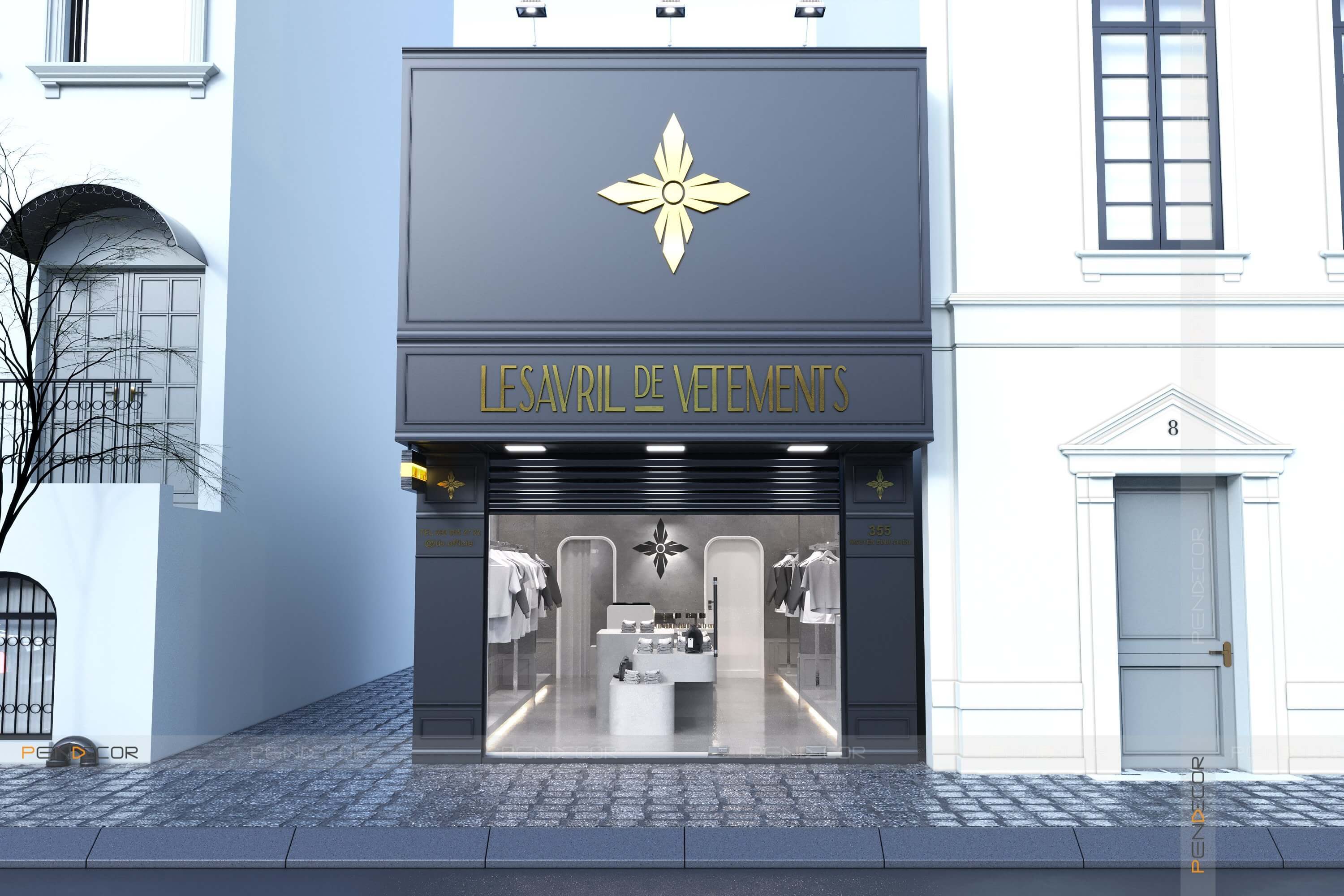 Thiết Kế Shop Thời Trang Lesavril de Vetements