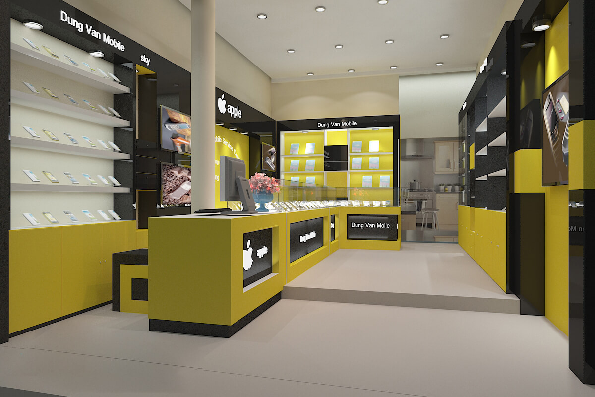 Nên tạo điểm nhấn cho cửa hàng bằng cách chọn màu sắc phù hợp