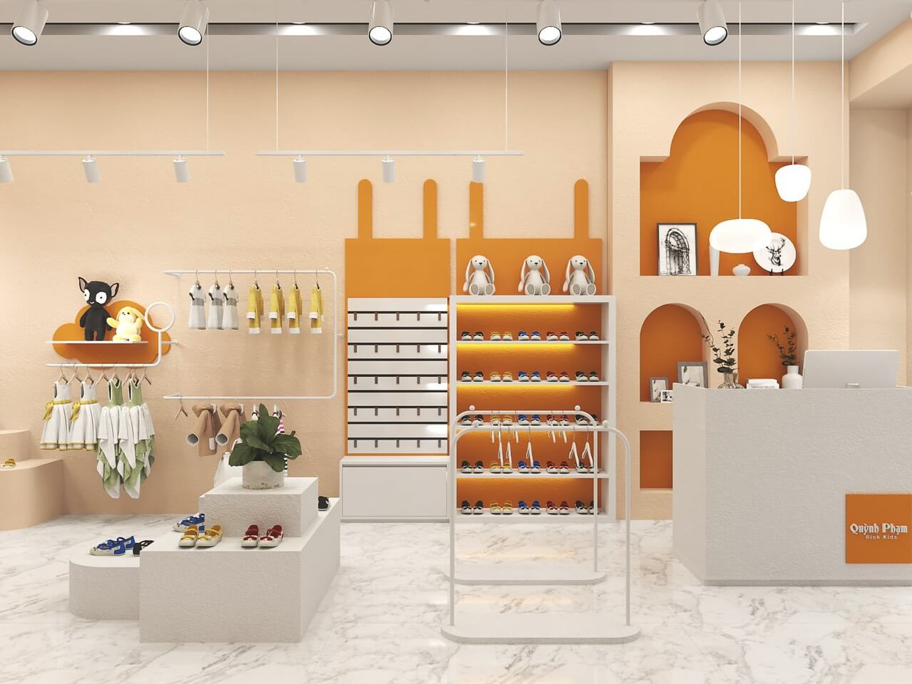 Đơn vị cung cấp giải pháp trang trí shop quần áo trẻ em chuyên nghiệp, uy tín