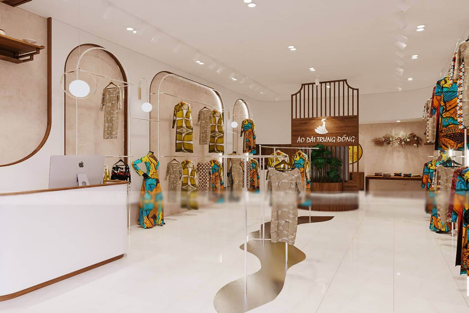 thiet ke cua hang ao dai