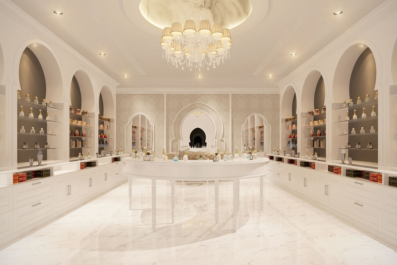 Cửa hàng nước hoa phong cách sang trọng, cổ điển - Pendecor