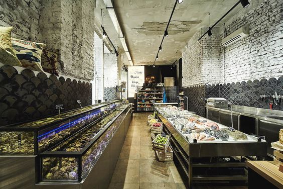 Cửa hàng hải sản đẹp, ấn tượng, sang trọng