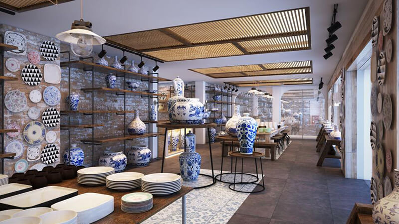 12+ mẫu thiết kế cửa hàng gốm sứ ấn tượng, xu hướng mới nhất 2022