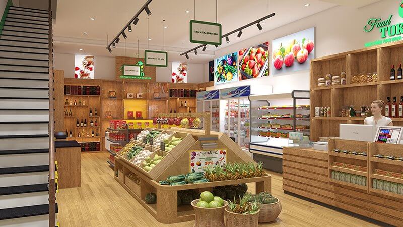 mẫu thiết kế cửa hàng nông nghiệp ấn tượng, hỗ trợ kinh doanh hiệu quả nhất