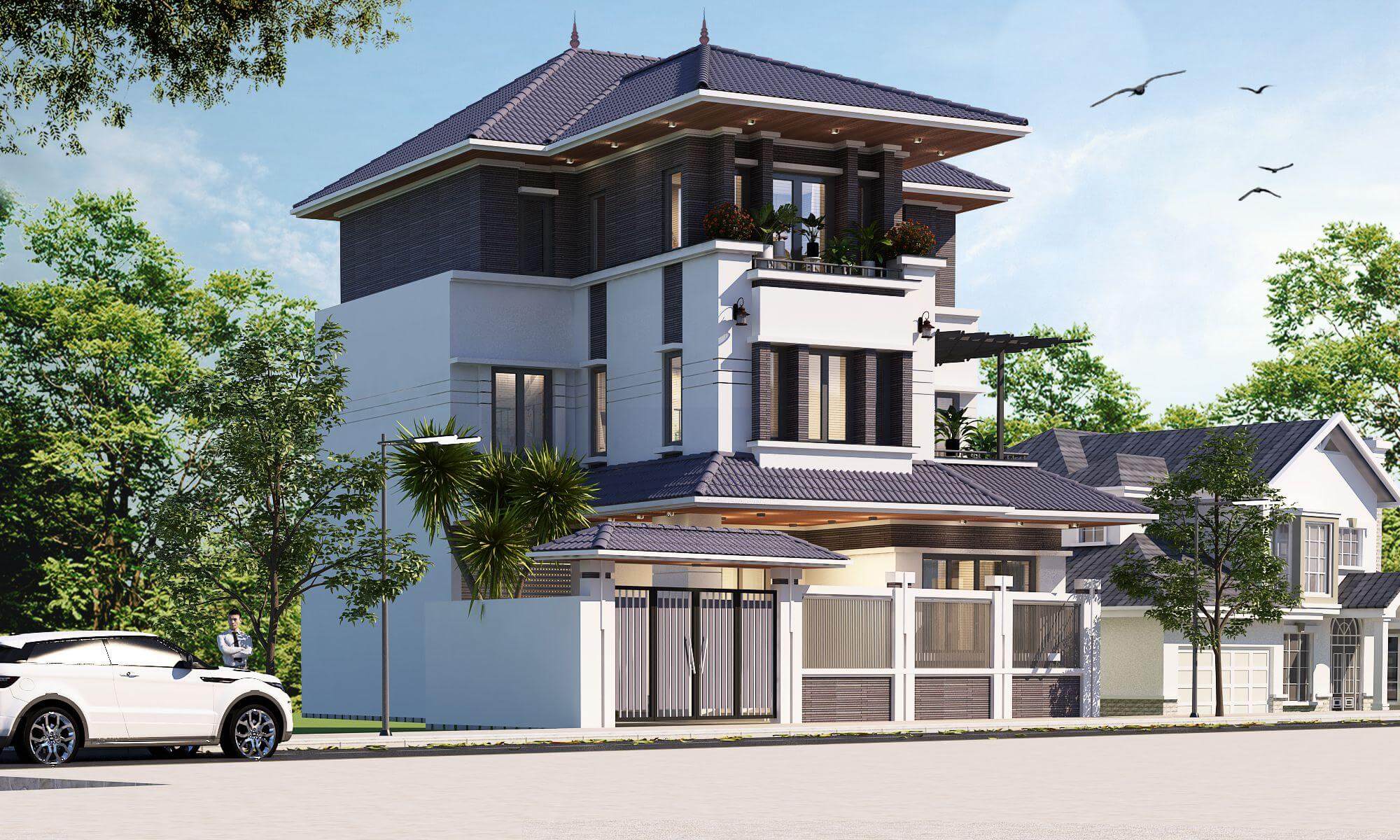 16+ mẫu mặt tiền nhà 3 tầng thu hút, không nên bỏ lỡ