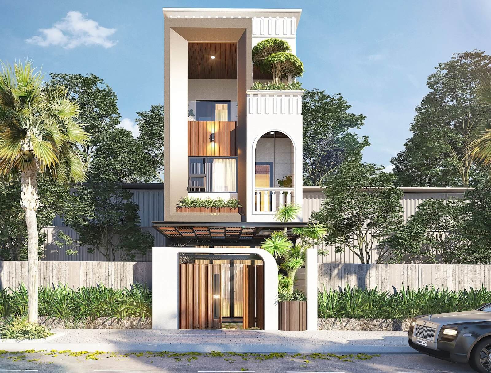 16+ mẫu mặt tiền nhà 3 tầng thu hút, không nên bỏ lỡ