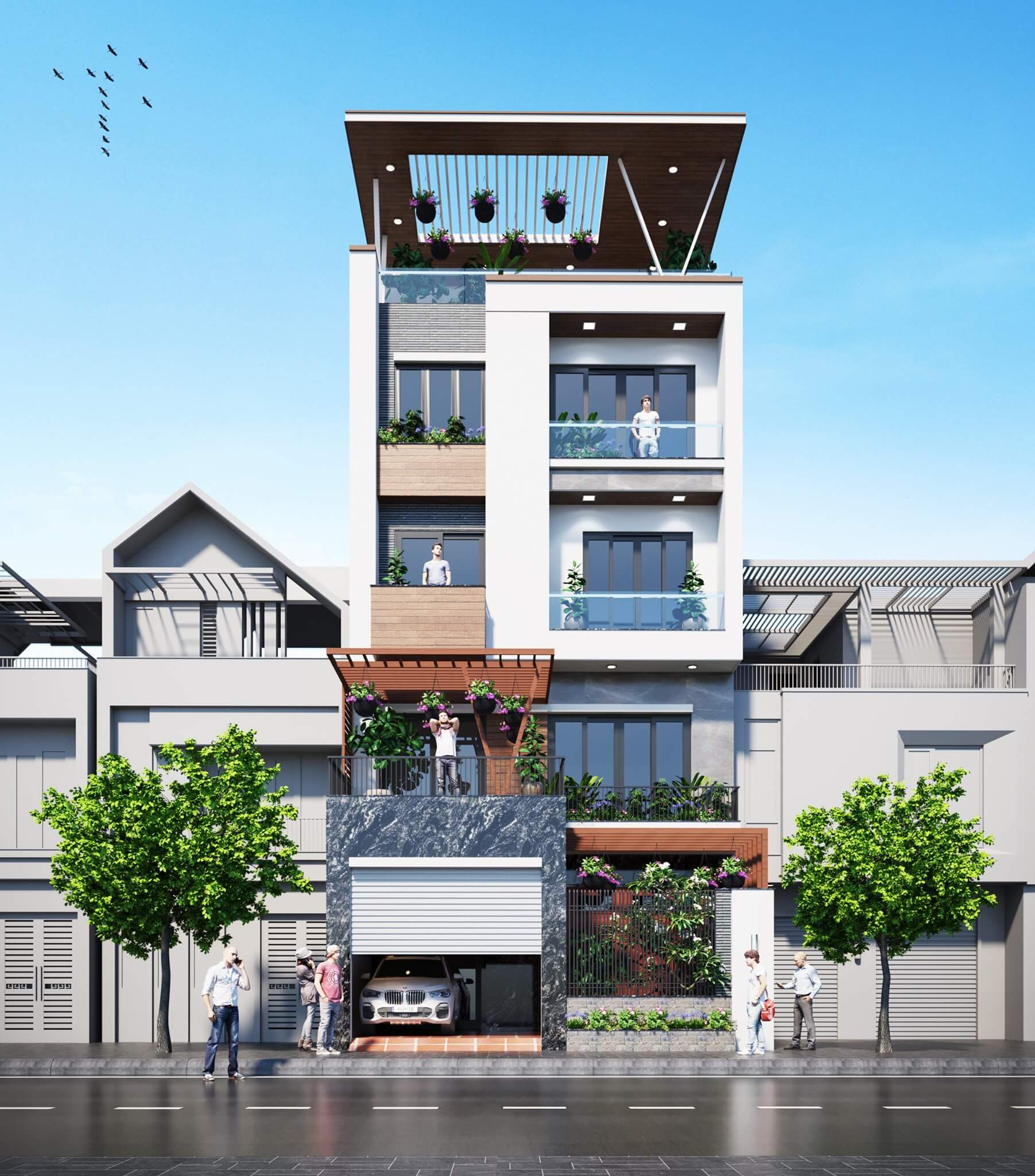 Ưu điểm mặt tiền nhà 4 tầng đẹp