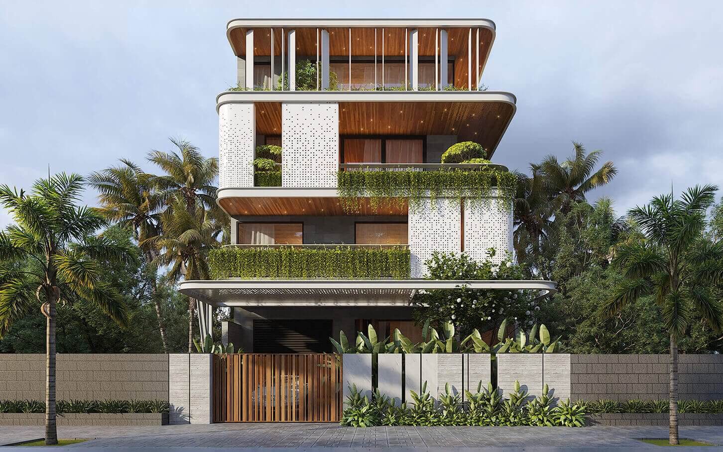 11+ mẫu mặt tiền nhà 4 tầng đẹp, thu hút, không nên bỏ lỡ