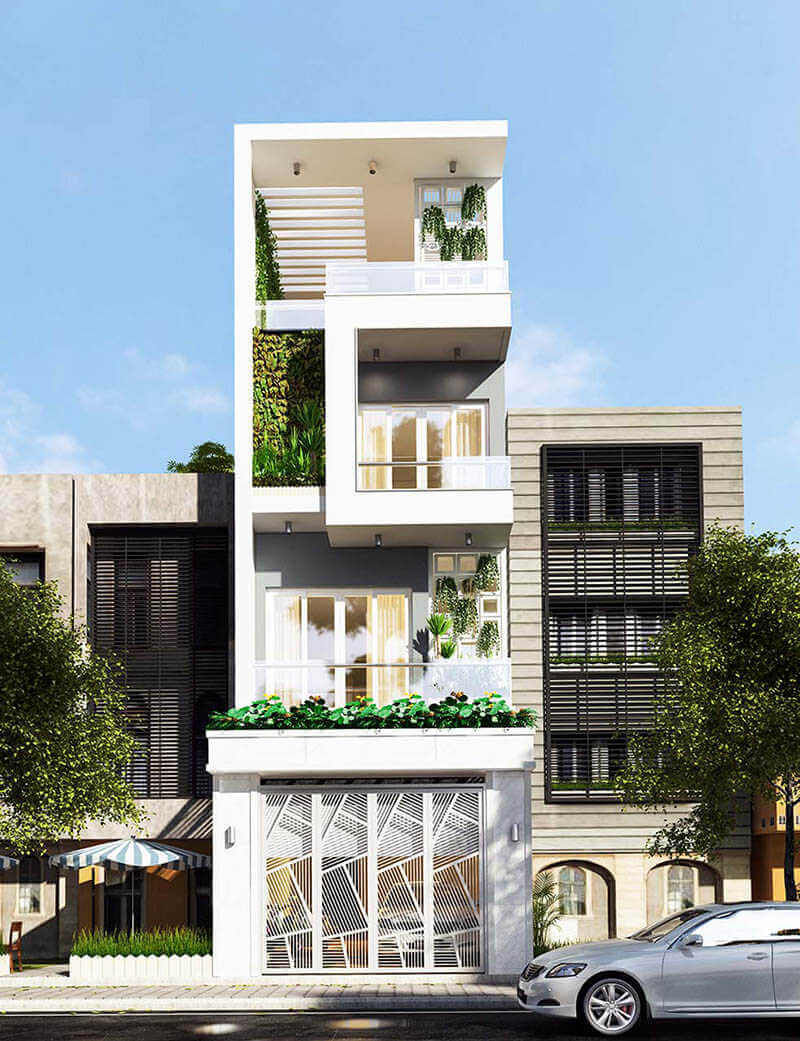 11+ mẫu mặt tiền nhà 4 tầng đẹp, thu hút, không nên bỏ lỡ