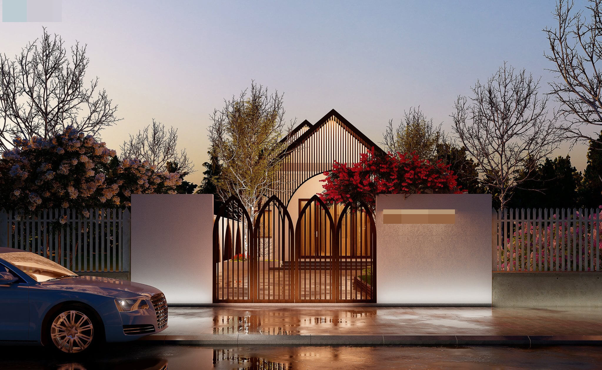 mẫu mặt tiền nhà 1 tầng đẹp không thể rời mắt