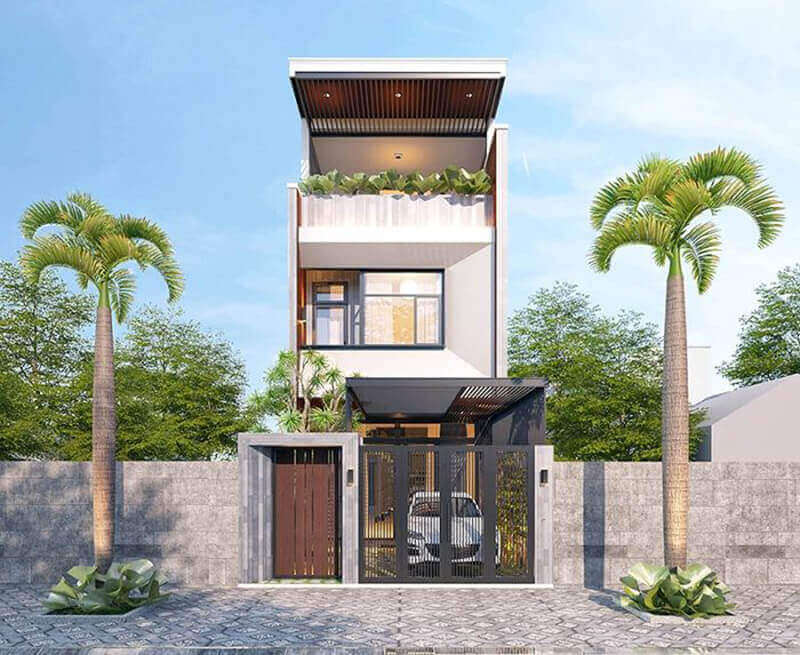 Đặc trưng nhà 2 tầng 1 tum