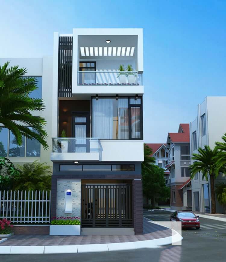 07 lý do nên thiết kế mặt tiền nhà 2 tầng 1 tum