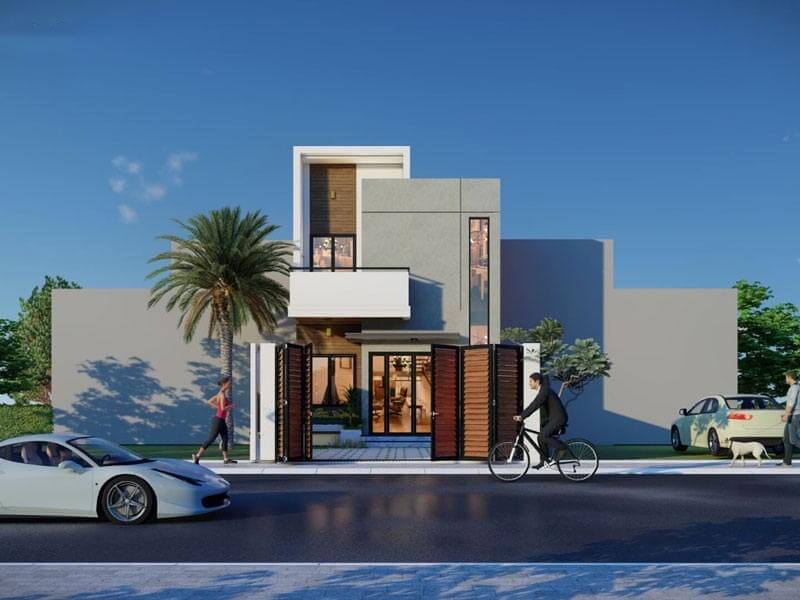 mẫu mặt tiền nhà 2 tầng 4m đẹp, không nên bỏ lỡ