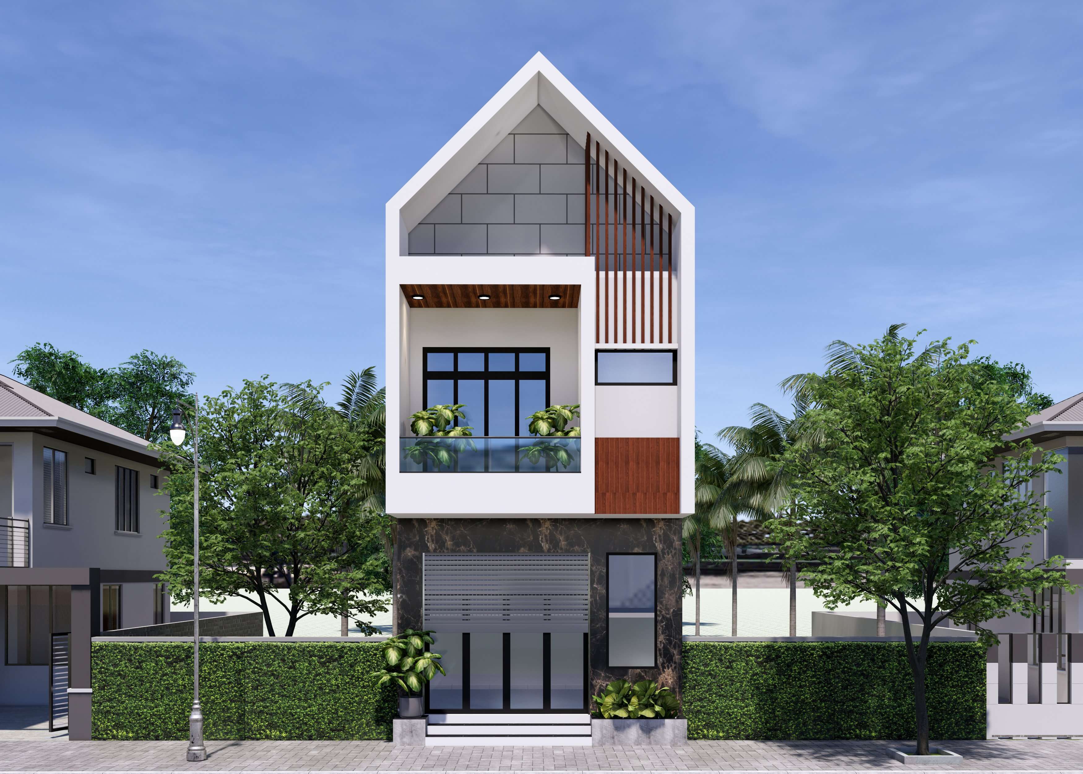 Xu hướng mặt tiền nhà 2 tầng 5m HOT nhất 2023