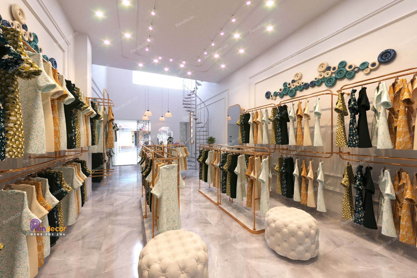 mẫu thiết kế showroom thời trang - 1