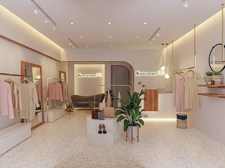 mẫu thiết kế showroom thời trang - 3
