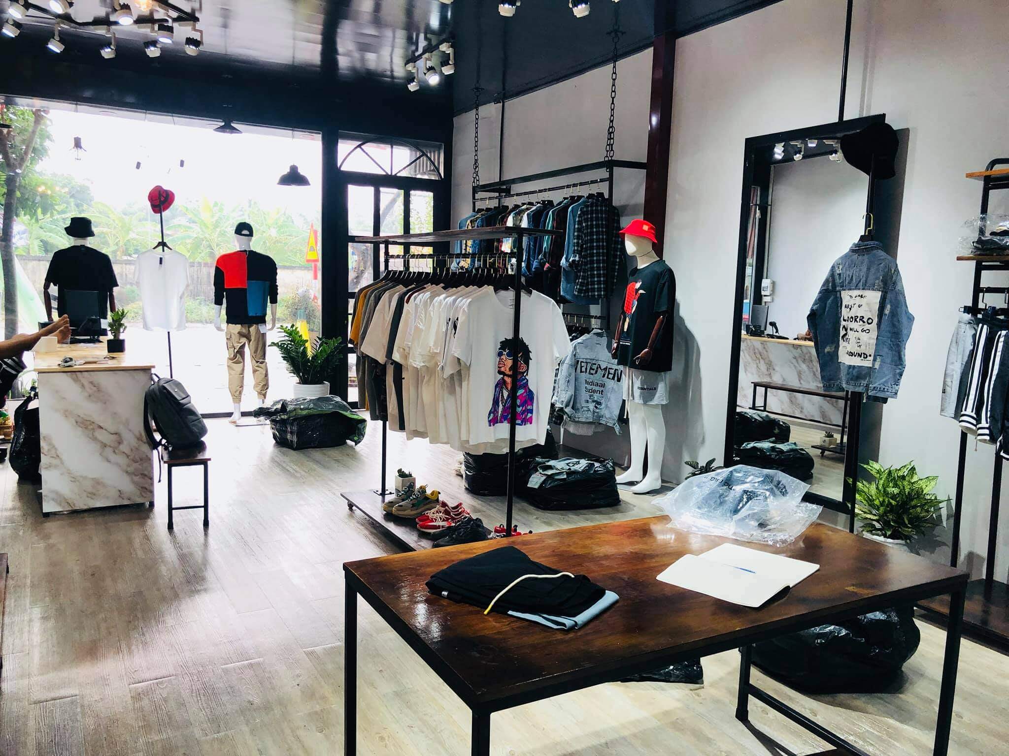 thiết kế shop quần áo unisex chuyên nghiệp