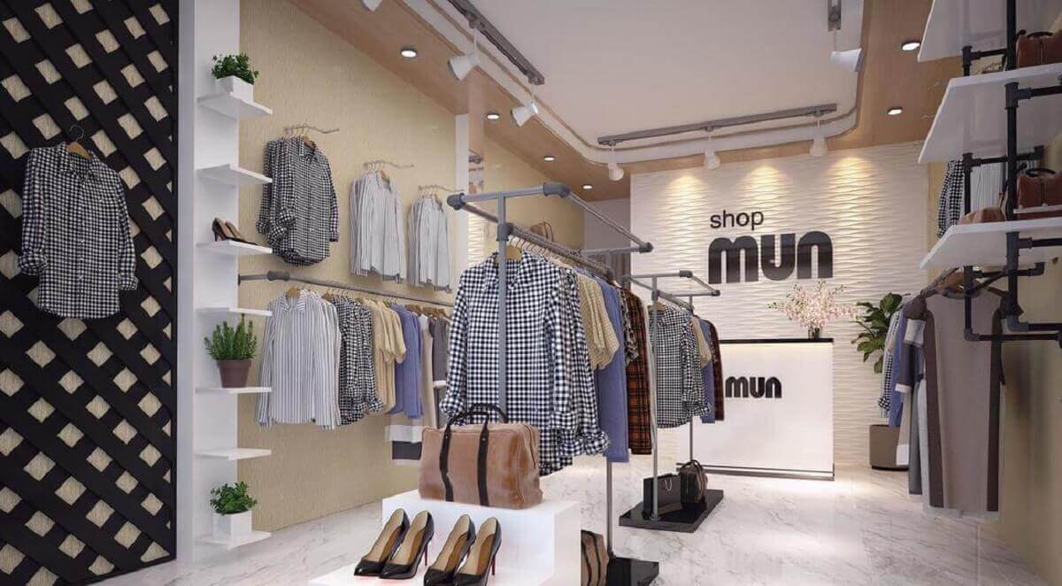 mẫu thiết kế shop quần áo 20m2 - 16