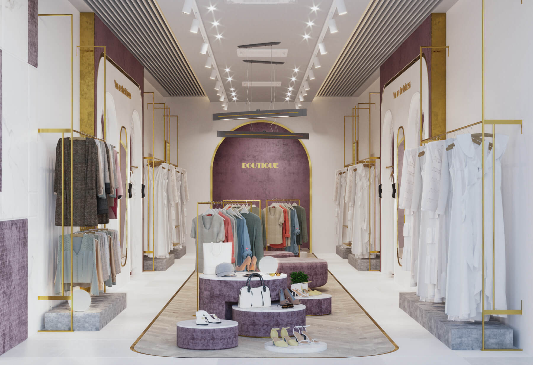 mẫu thiết kế shop quần áo 20m2 - 18