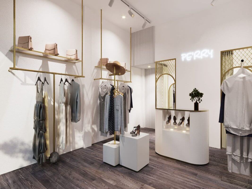 Thiết kế shop quần áo 15m2