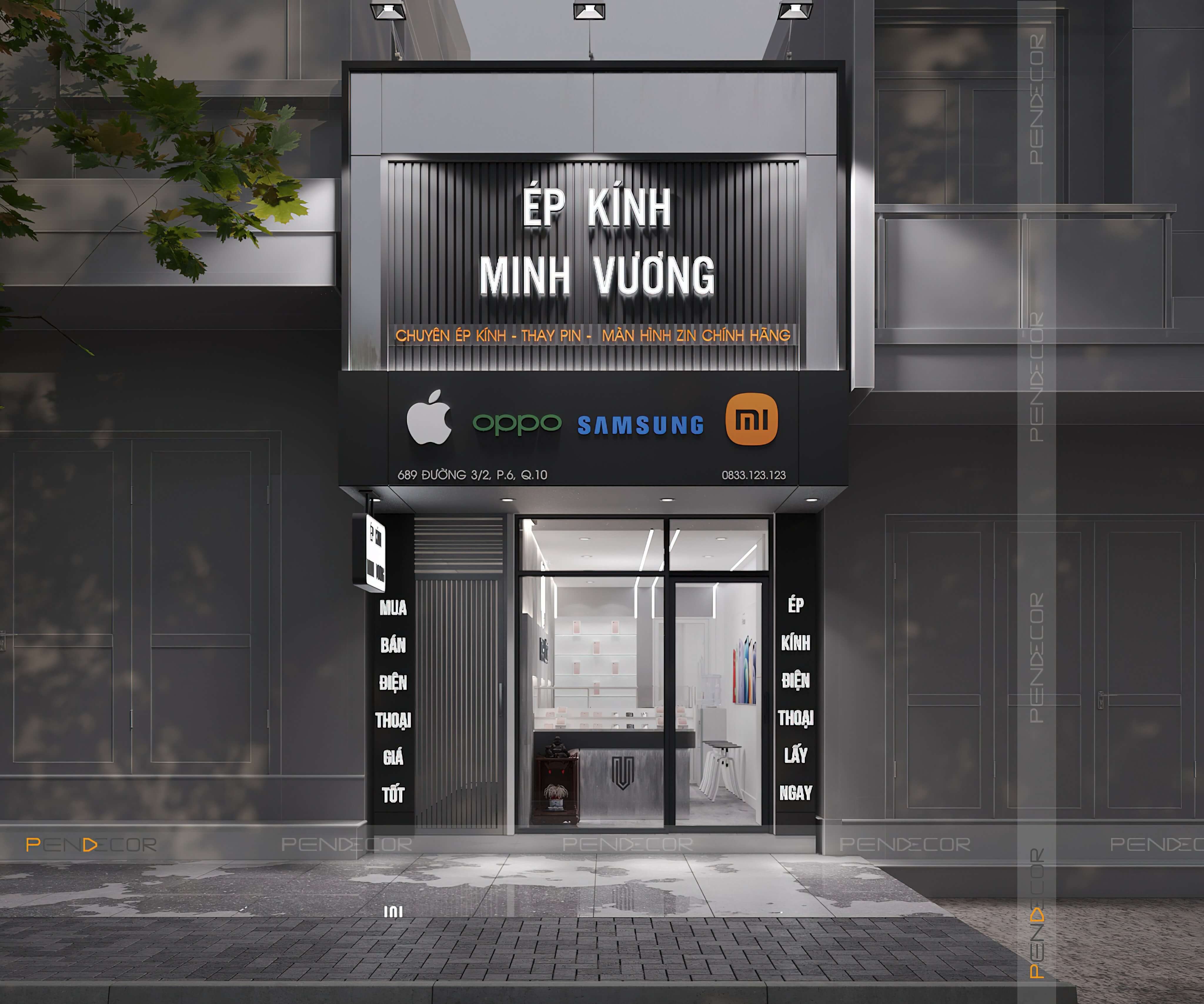 Thiết Kế Shop Điện Thoại Minh Vương