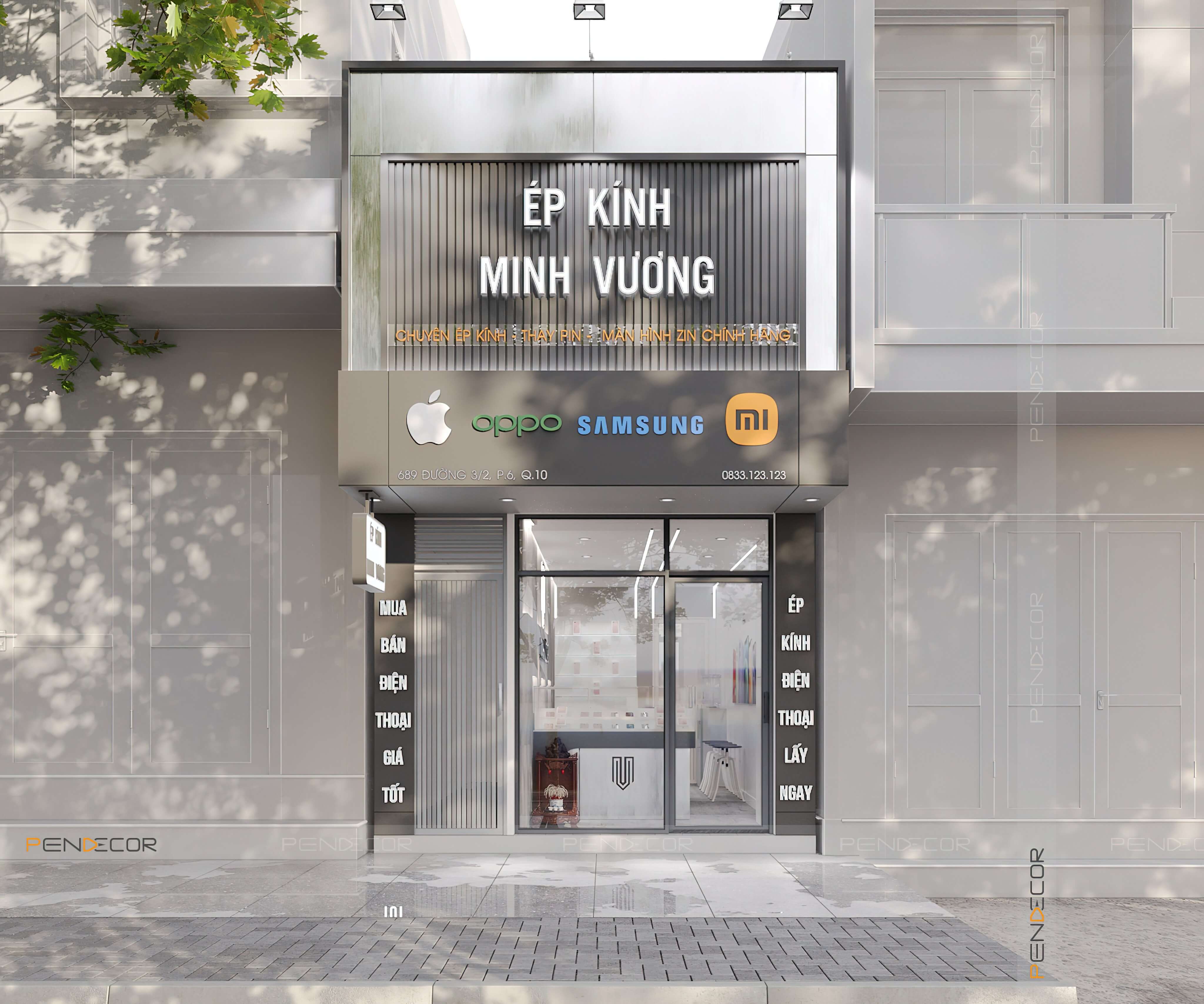 Thiết Kế Shop Điện Thoại Minh Vương