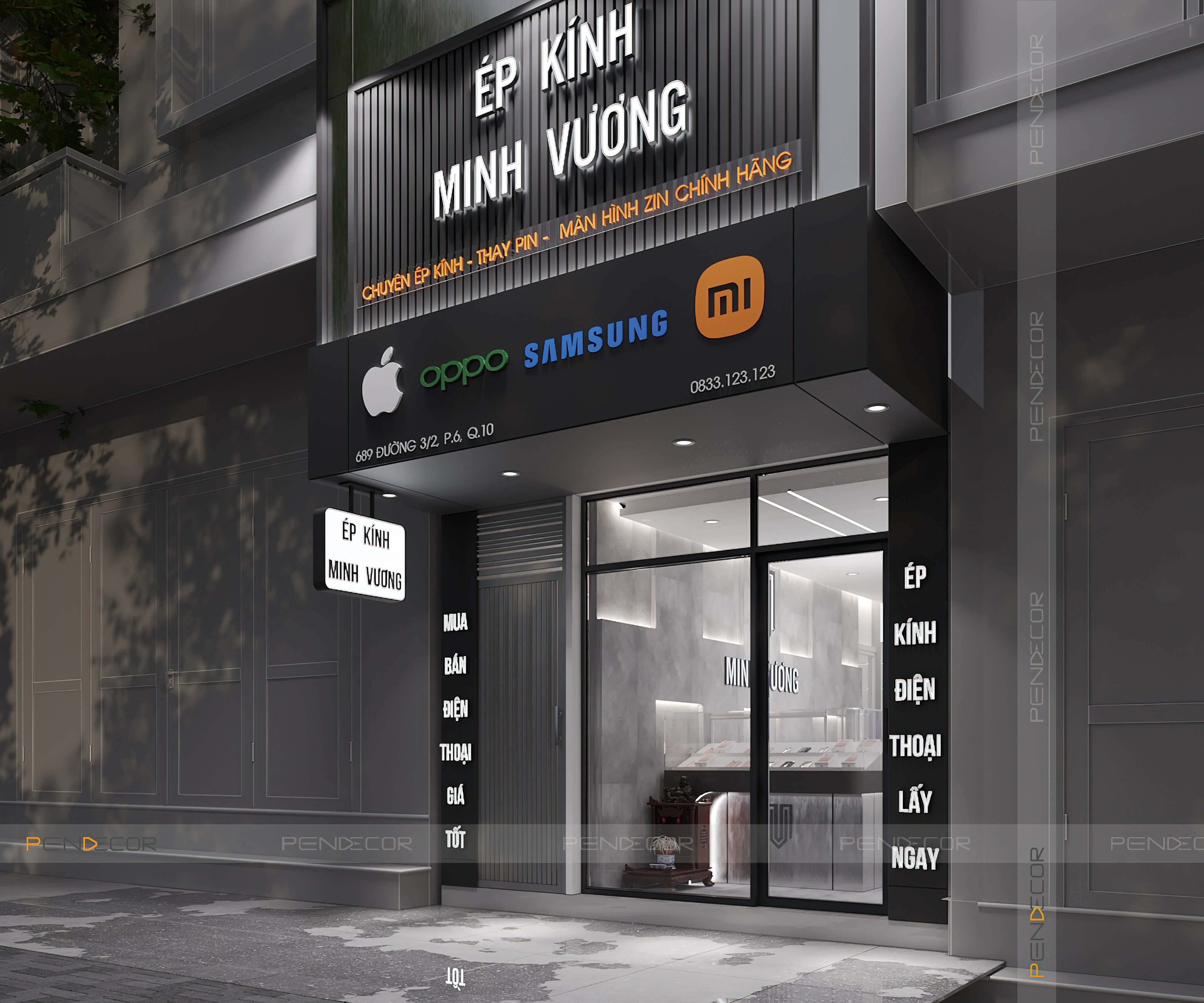 Thiết Kế Shop Điện Thoại Minh Vương