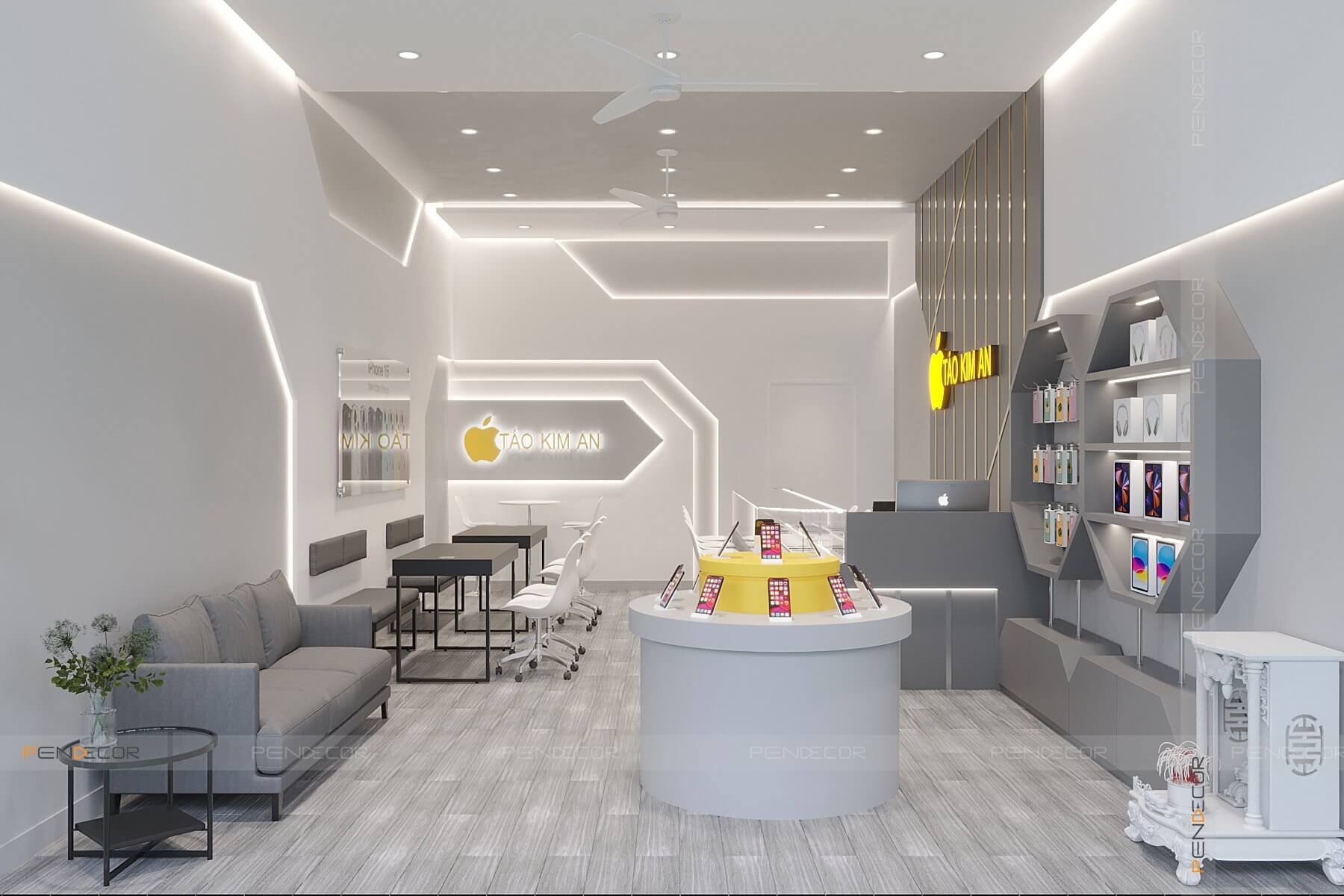 Thiết Kế Shop Điện Thoại Táo Kim An