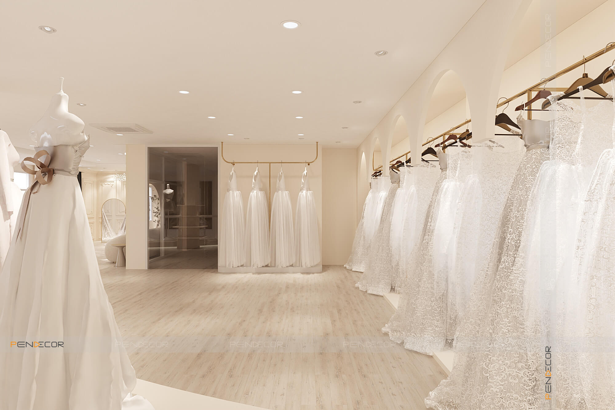 Thiết Kế Showroom Áo Cưới Ngọc Hoà