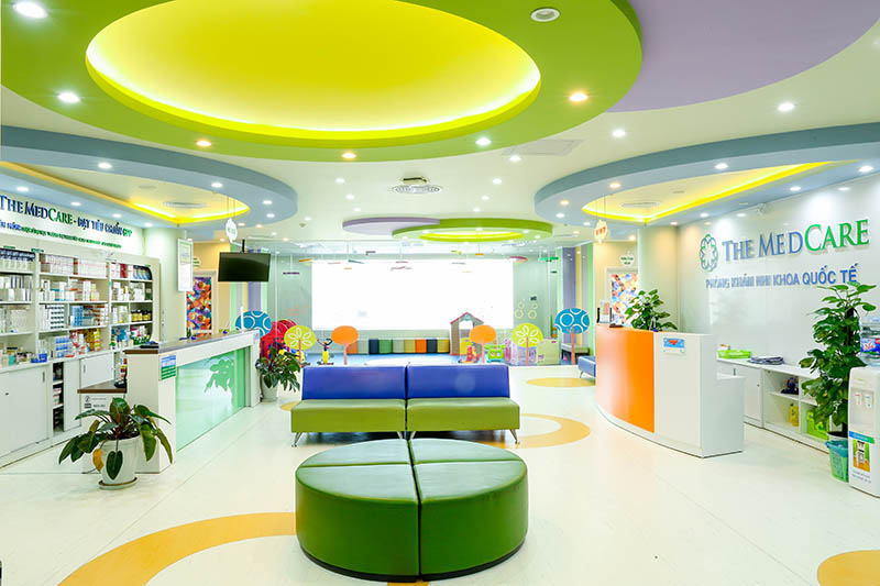thiết kế phòng khám nhi Pendecor