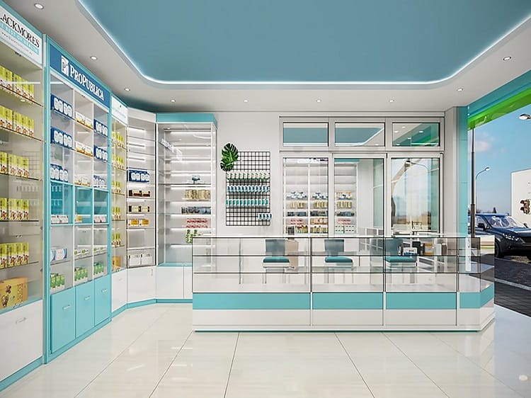 mẫu quầy thuốc tây đẹp