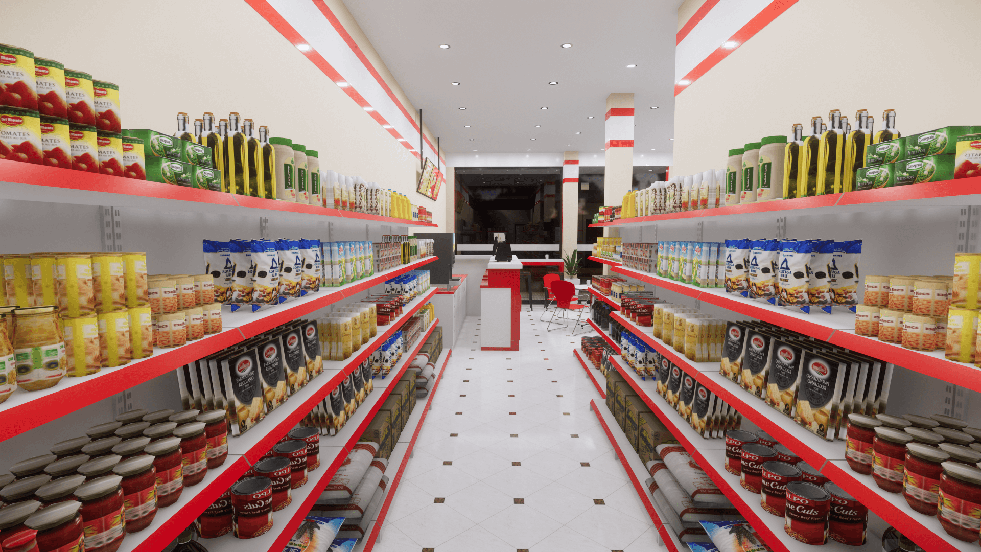 những mẫu siêu thị mini đẹp Pendecor