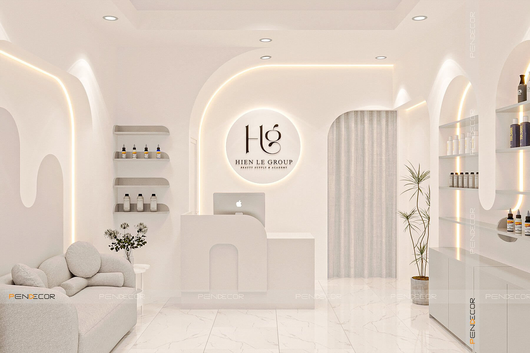 Thiết Kế Shop Mỹ Phẩm Hien Le Group